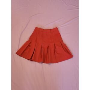 Vtg Red Pleated Tennis Skirt S - School Uniform / Gameday